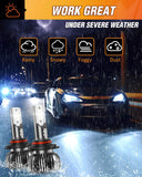E20 9006/HB4 50W 10000LM 6000K IP67 LED Headlight Bulbs (Pair)