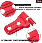 Red Door Hinge Cover Trim Exterior Accessories 8PCS for Jeep Wrangler JL JLU Sports Sahara Freedom Rubicon Unlimited Gladiator JT