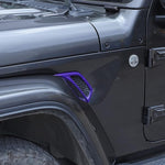 Voodonala Wheel Eyebrow Side Air Conditioning Vent Decoration Cover Trim for Jeep Wrangler JL JLU Gladiator JT 2018-2022