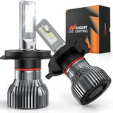 E20 9003/H4/HB2 50W 10000LM 6000K IP67 LED Headlight Bulbs (Pair)