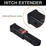 REYSUN Receiver Tube 864333 Trailer Hitch Extender 7 inch Extension, Fits 2 inch Hitch Receiver, 3,500lbs G.T.W, Hitch Pin and Clip Included