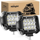 4" 36W 3600LM Triple Row Spot Led Pods (Pair)