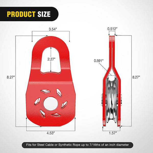10 Ton Heavy Duty Winch Snatch Block