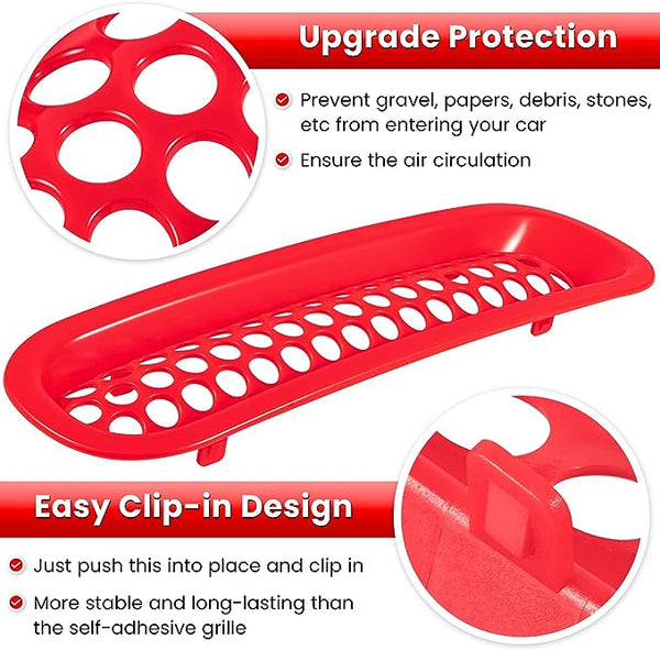 E-cowlboy 7PCS Front Grill Mesh Inserts Clip-in Grille Guard for 2007-2017 Jeep Wrangler JK JKU Sport Freedom Rubicon Sahara Unlimited