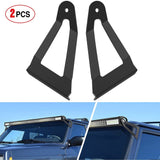 50” Curved Light Bar Bracket at Upper Windshield Roof Cab for 1984-2001 Jeep Cherokee XJ & 1986-1992 Comanche MJ (Pair)