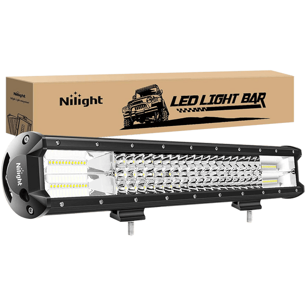 20" 288W 28800LM Triple Row Spot/Flood LED Light Bar
