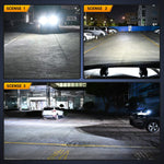 3" 42W Upgraded Triple Row Spot/Flood Square LED Pods (Pair)