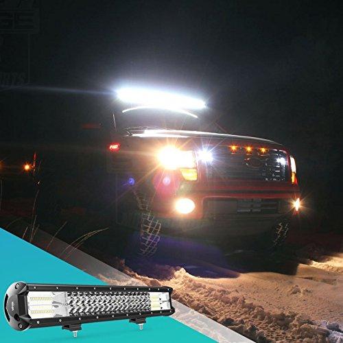 20" 288W 28800LM Triple Row Spot/Flood LED Light Bar