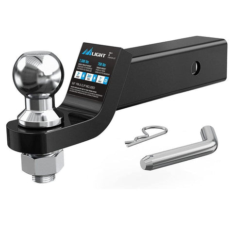 Hitch Ball Mount w/ 2" Ball Mount | 5/8" Hitch Pin Clip