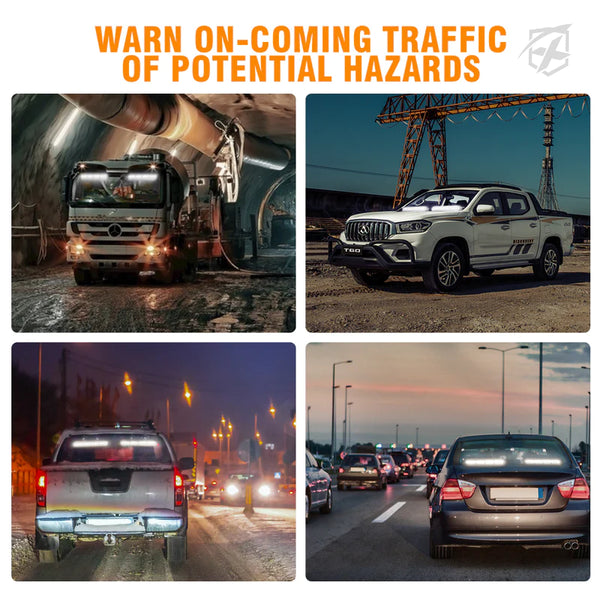 Dual LED Traffic Advisor Strobe Lights | Contract G1 Series