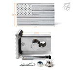 Xprite Aluminum Trailer Hitch Cover with U.S. American Flag for 2" Receivers