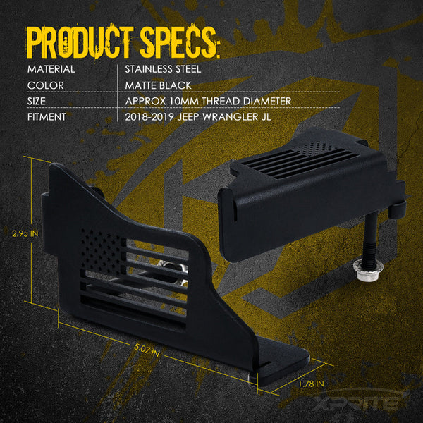 Front Foot Pegs for 2018+ Jeep Wrangler JL