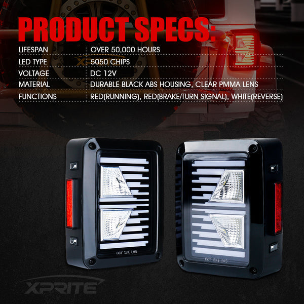 Jeep Wrangler JK LED Tail Lights | Linear Series