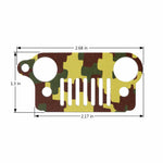 Xprite Green Camo Jeep Wrangler JK Keychain