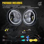 7" RGB Headlights with Chasing Halo | Exhibit Series