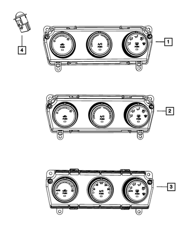 A/C And Heater Control - Mopar (55111167AI)