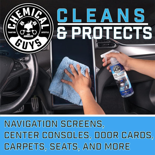 Chemical Guys Total Interior Cleaner and Protectant, Safe for Cars, Trucks, SUVs, Jeeps, Motorcycles, RVs & More, 16 fl oz