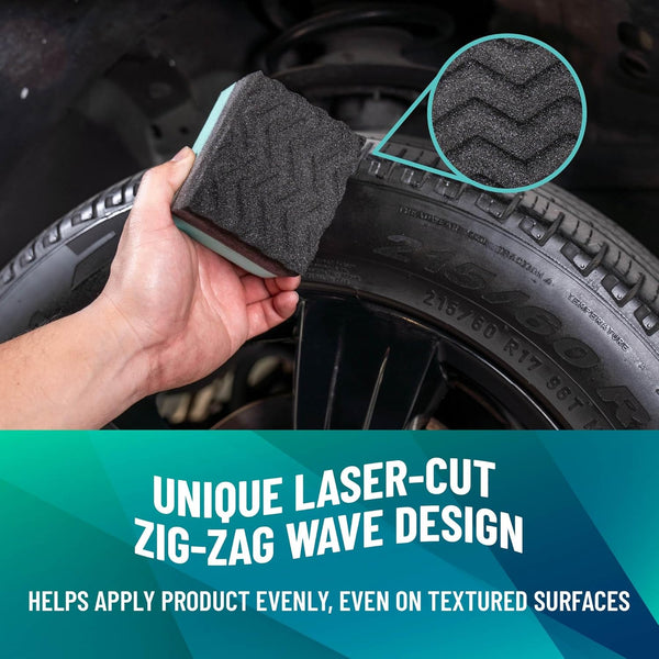 Chemical Guys Durafoam Contoured Large Tire Dressing Applicator with Wonder Wave