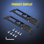 Door Hinge Steps For 2007-2017 Jeep Wrangler JK JKU & 2018-2020 Jeep Wrangler JL JKU (Pair)