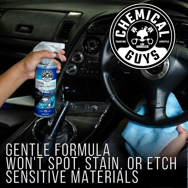 Chemical Guys Total Interior Cleaner and Protectant, Safe for Cars, Trucks, SUVs, Jeeps, Motorcycles, RVs & More, 16 fl oz