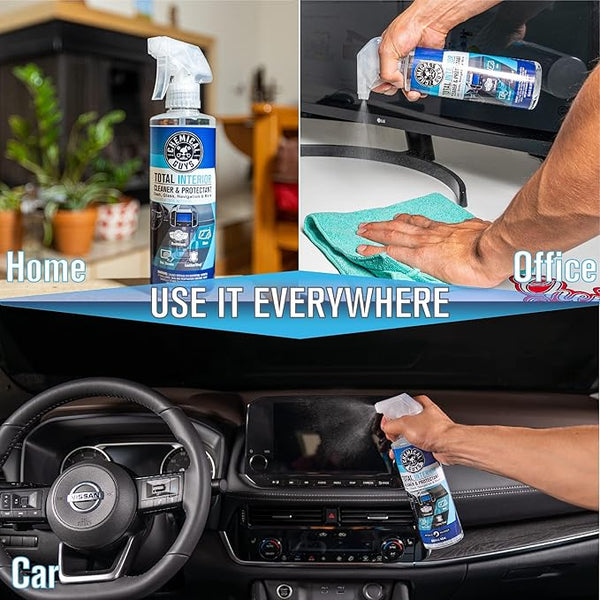 Chemical Guys Total Interior Cleaner and Protectant, Safe for Cars, Trucks, SUVs, Jeeps, Motorcycles, RVs & More, 16 fl oz