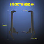 52" Light Bar Upper Windshield A-Pillar Mount Bracket for Wrangler JL/JLU Unlimited 2018-2020 (Pair)