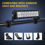 Horizontal Bar Clamp Mount Bracket Kits 2.135”/2.25”/2.375”/2.5” (Pair)