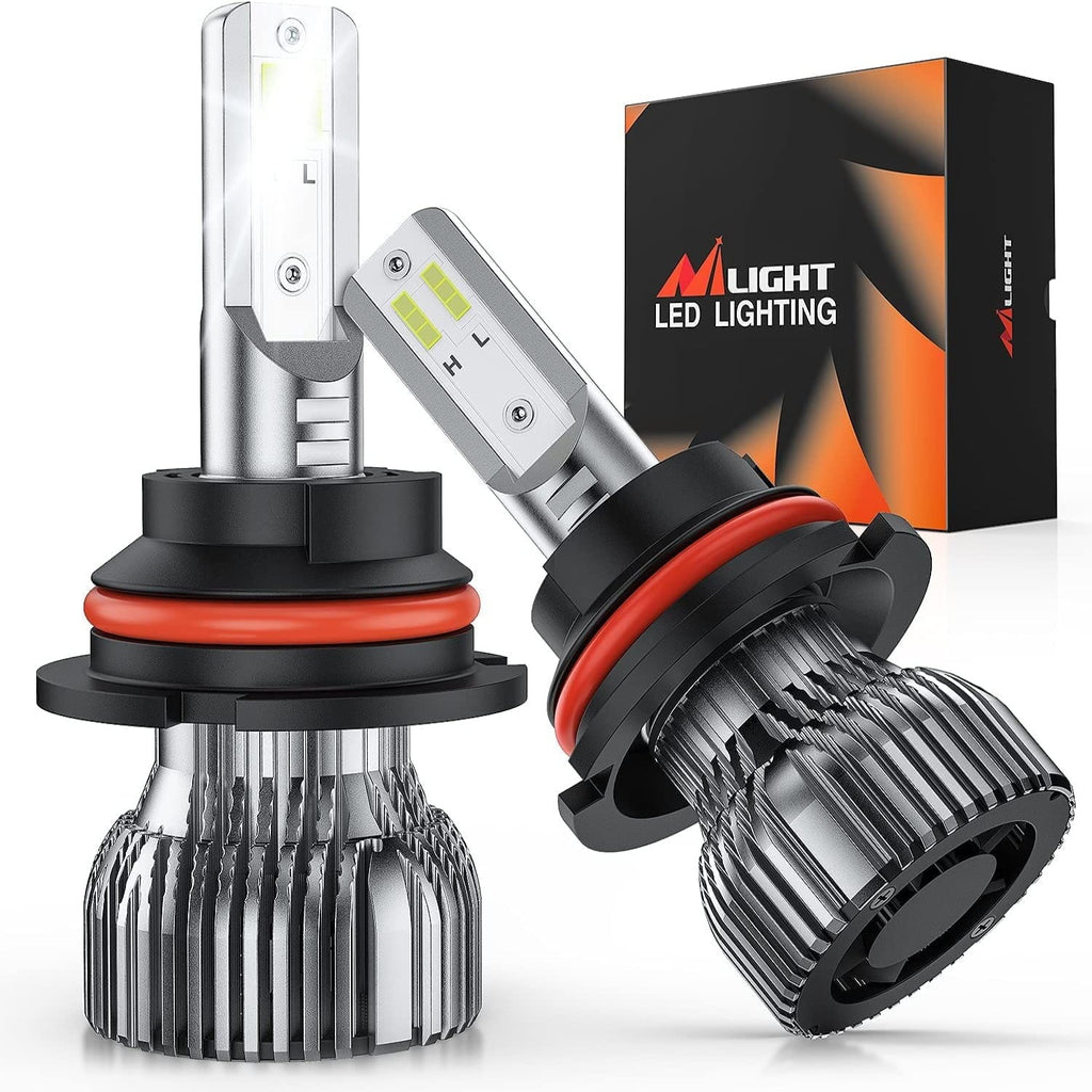 E20 9004/HB1 50W 10000LM 6000K IP67 LED Headlight Bulbs (Pair)