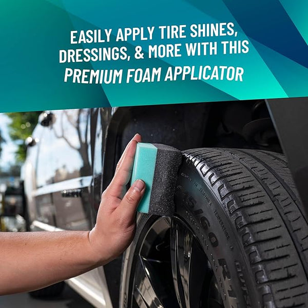 Chemical Guys Durafoam Contoured Large Tire Dressing Applicator with Wonder Wave