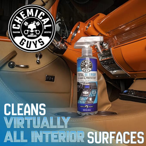 Chemical Guys Total Interior Cleaner and Protectant, Safe for Cars, Trucks, SUVs, Jeeps, Motorcycles, RVs & More, 16 fl oz