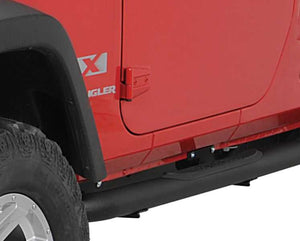 Rugged Ridge 11591.05 Side Step Bars in Textured Black for 07-18 Jeep Wrangler JK 2-Door