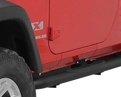 Rugged Ridge 11591.05 Side Step Bars in Textured Black for 07-18 Jeep Wrangler JK 2-Door
