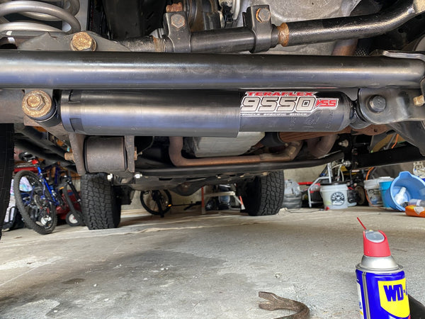 Teraflex 1513001 9550 VSS Steering Stabilizer for 97-18 Jeep Wrangler TJ & JK