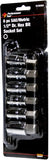 Performance Tool W38886 6 pc Large Hex Bit Socket Set on Rail