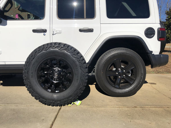 Fuel® Off-Road D560179026 Vapor Wheel In 17x9 with 4.50in Backspace Matte Black for 07-25 Jeep Wrangler JK, JL, & Gladiator JT