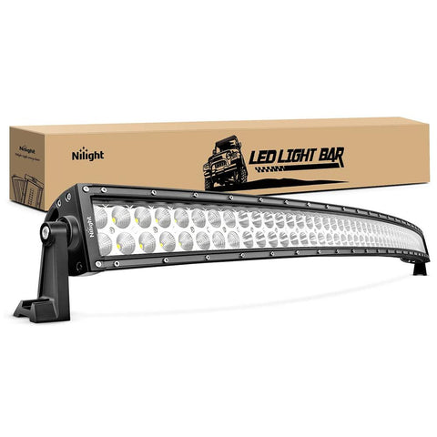 52" 300W Double Row Curved Spot/Flood LED Light Bar