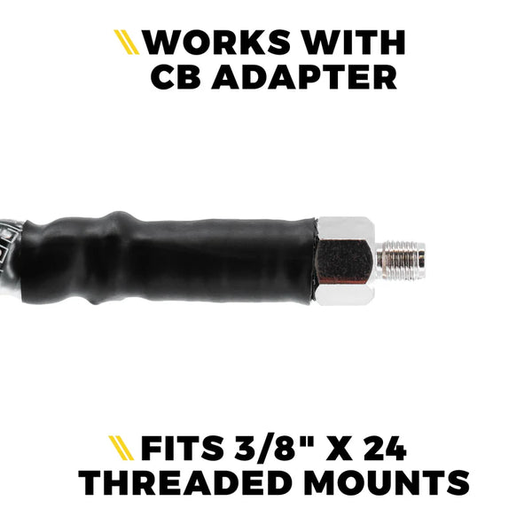 CB Radio Antenna with Whip Light 4FT