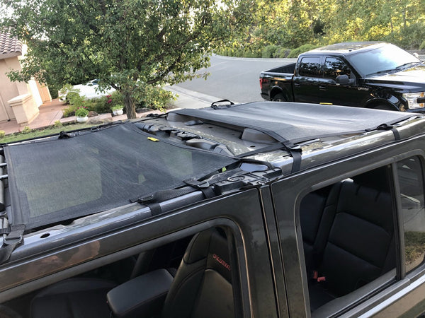 MasterTop ShadeMaker Freedom Mesh Bimini Top Plus for 18-23 Jeep