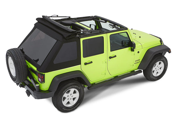 Trektop NX Glide Soft Top in Black Diamond for 07-18 Jeep Wrangler JK 4 Door