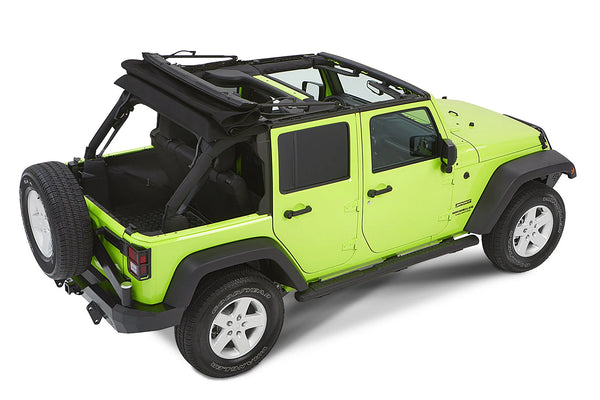 Trektop NX Glide Soft Top in Black Diamond for 07-18 Jeep Wrangler JK 4 Door