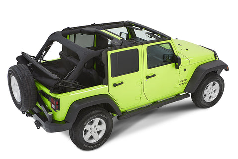 Trektop NX Glide Soft Top in Black Diamond for 07-18 Jeep Wrangler JK 4 Door