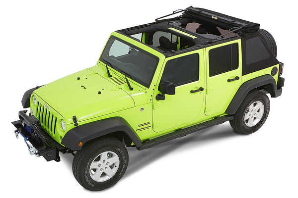 Trektop NX Glide Soft Top in Black Diamond for 07-18 Jeep Wrangler JK 4 Door