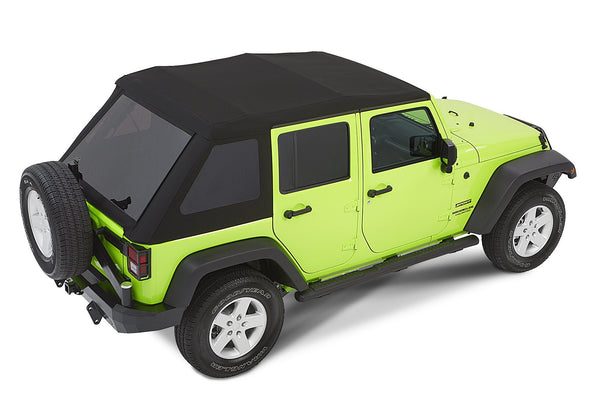 Trektop NX Glide Soft Top in Black Diamond for 07-18 Jeep Wrangler JK 4 Door