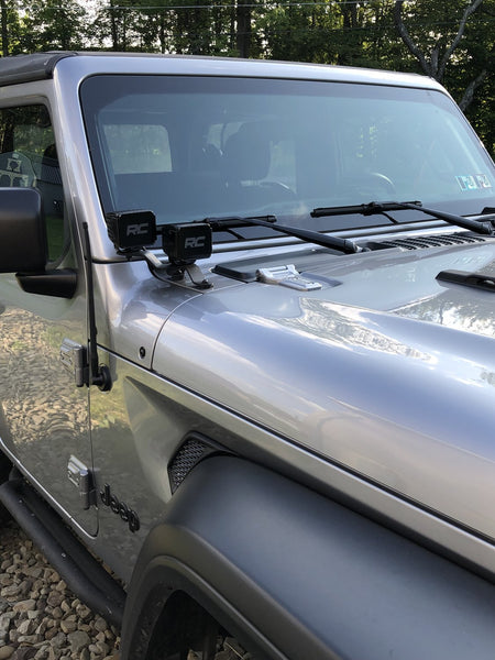 Go Rhino 730231T Windshield Cowl Mount Kit for 18-23 Jeep Wrangler JL Unlimited & Gladiator JT