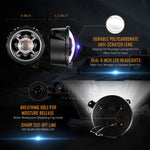 (2PCS/SET) 9 INCH RGB HEADLIGHTS REPLACEMENT BLUETOOTH CONTROL FOR JEEP WRANGLER JL JLU SPORT RUBICON SAHARA GLADIATOR JT 2019 2020 W/ DRL Sku: QP007346