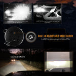 (2PCS/SET) 9 INCH RGB HEADLIGHTS REPLACEMENT BLUETOOTH CONTROL FOR JEEP WRANGLER JL JLU SPORT RUBICON SAHARA GLADIATOR JT 2019 2020 W/ DRL Sku: QP007346