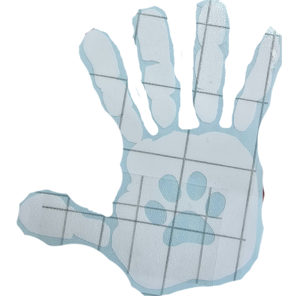 Juliana Wave Paw Print Sticker