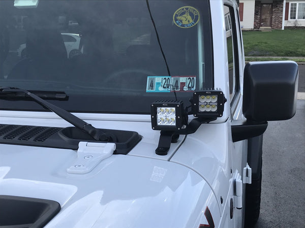 Go Rhino 730231T Windshield Cowl Mount Kit for 18-23 Jeep Wrangler JL Unlimited & Gladiator JT