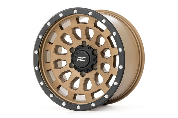 Rough Country 87 Series Wheel
Simulated Beadlock | Bronze/Black | 17x8.5 | 5x5 | +0mm