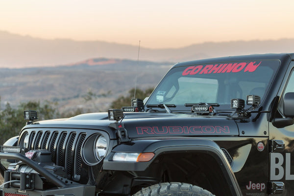 Go Rhino 730231T Windshield Cowl Mount Kit for 18-23 Jeep Wrangler JL Unlimited & Gladiator JT
